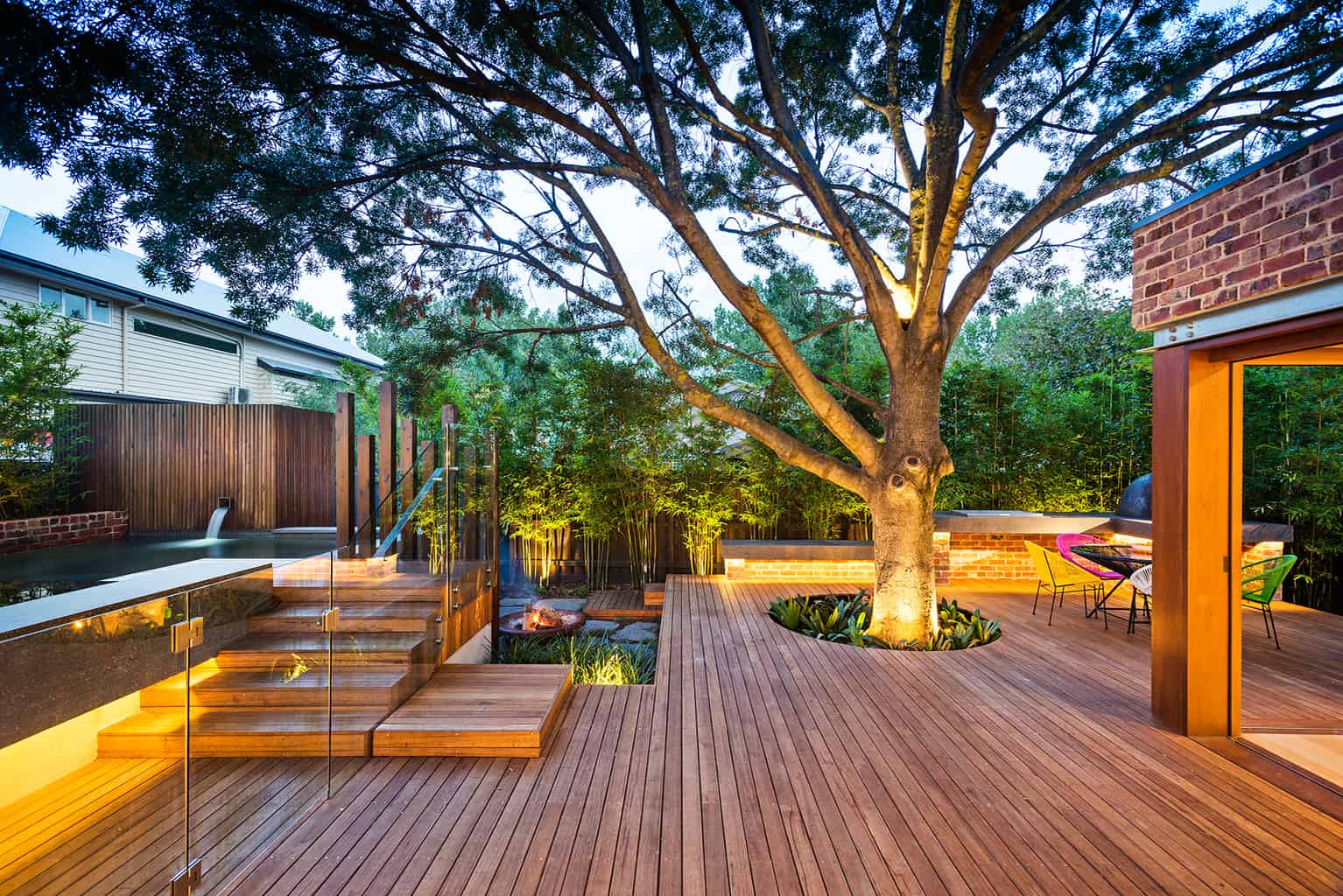 Landscape Design, Above Ground Pool, Timber Deck