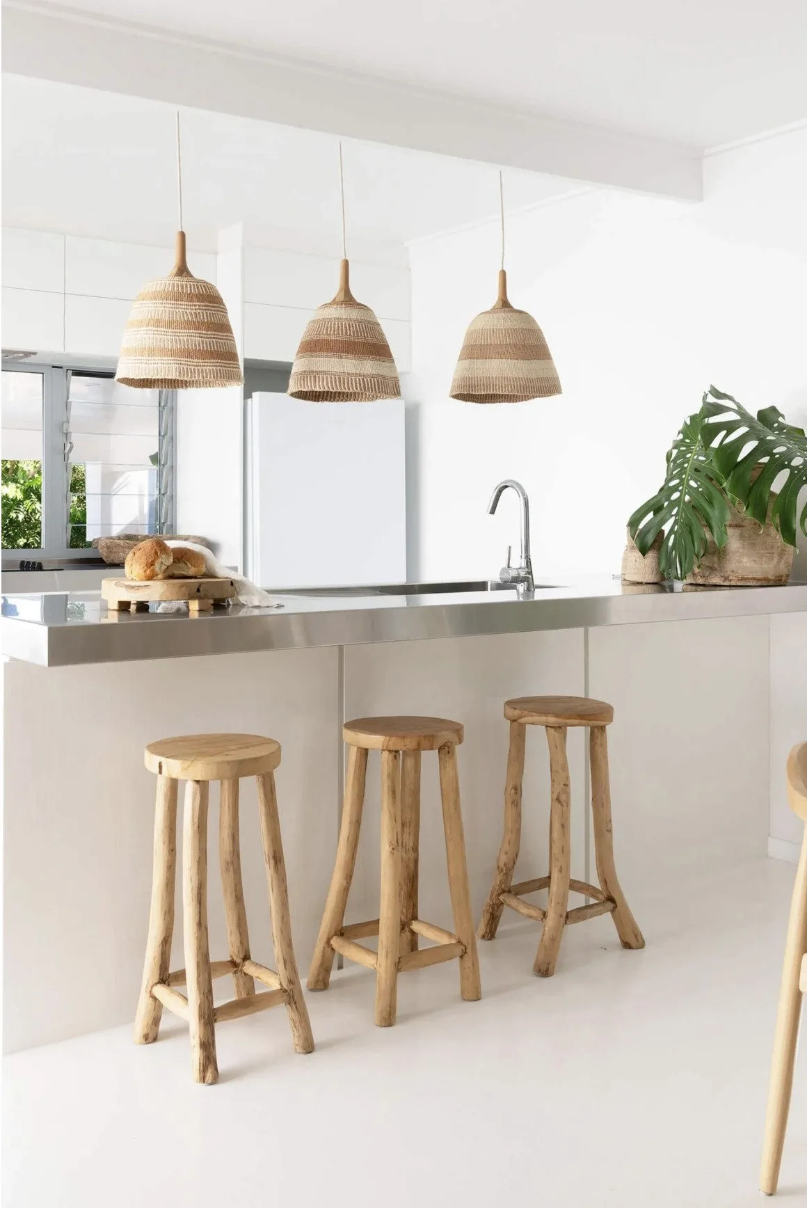 rattan pendant