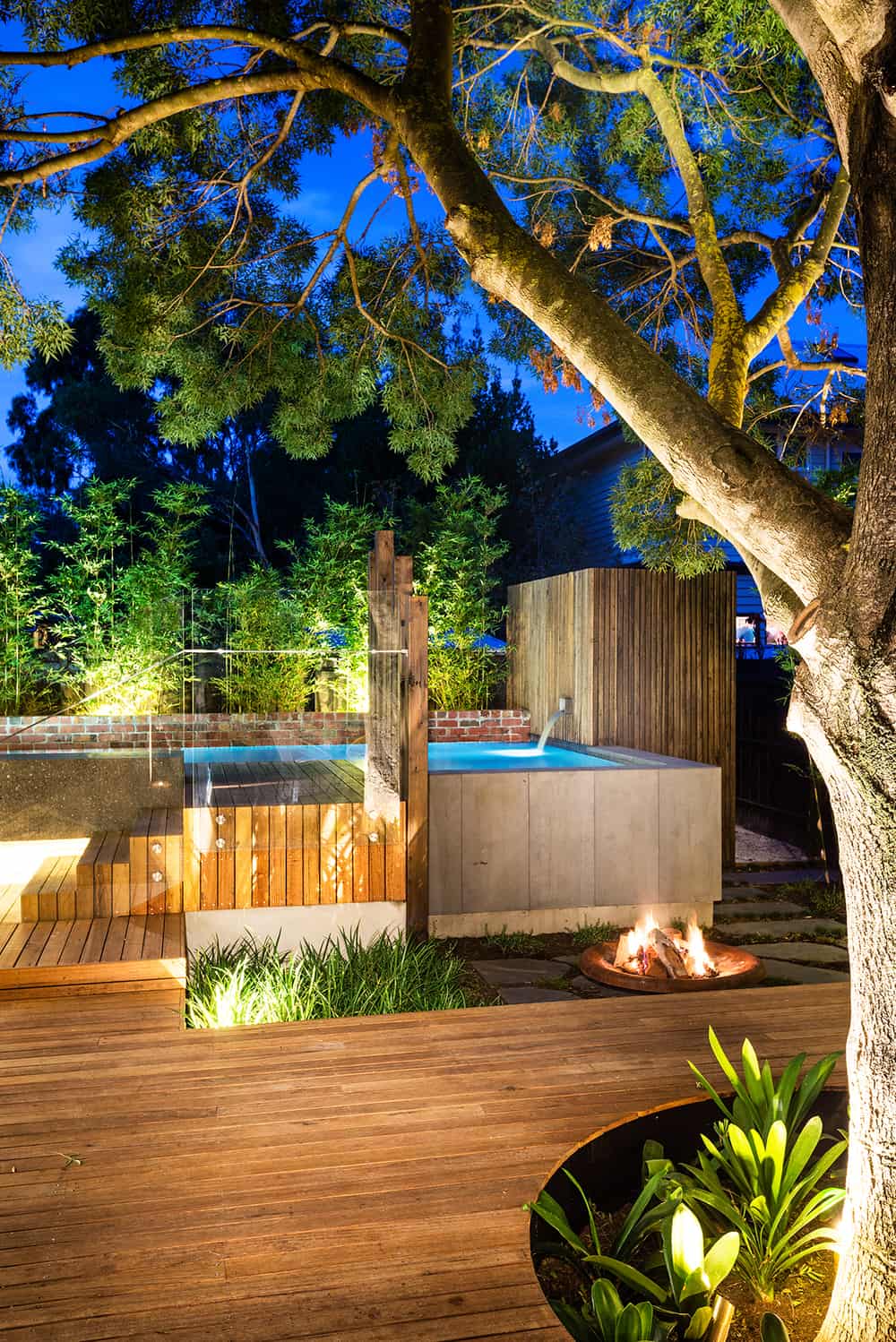 Landscape Design, Above Ground Pool, Timber Deck